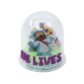 He Lives Easter Glitter Snow Globe Craft Kit - Makes 12