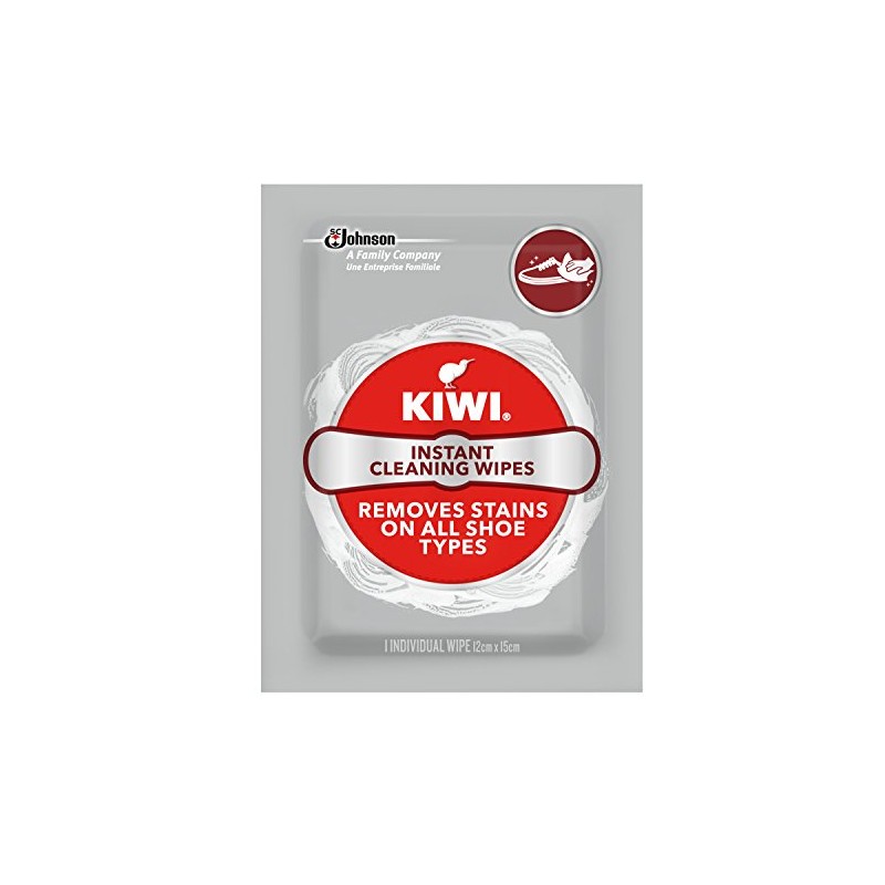Kiwi Instant Shoe Cleaning Wipes for All Shoe Types, Pack