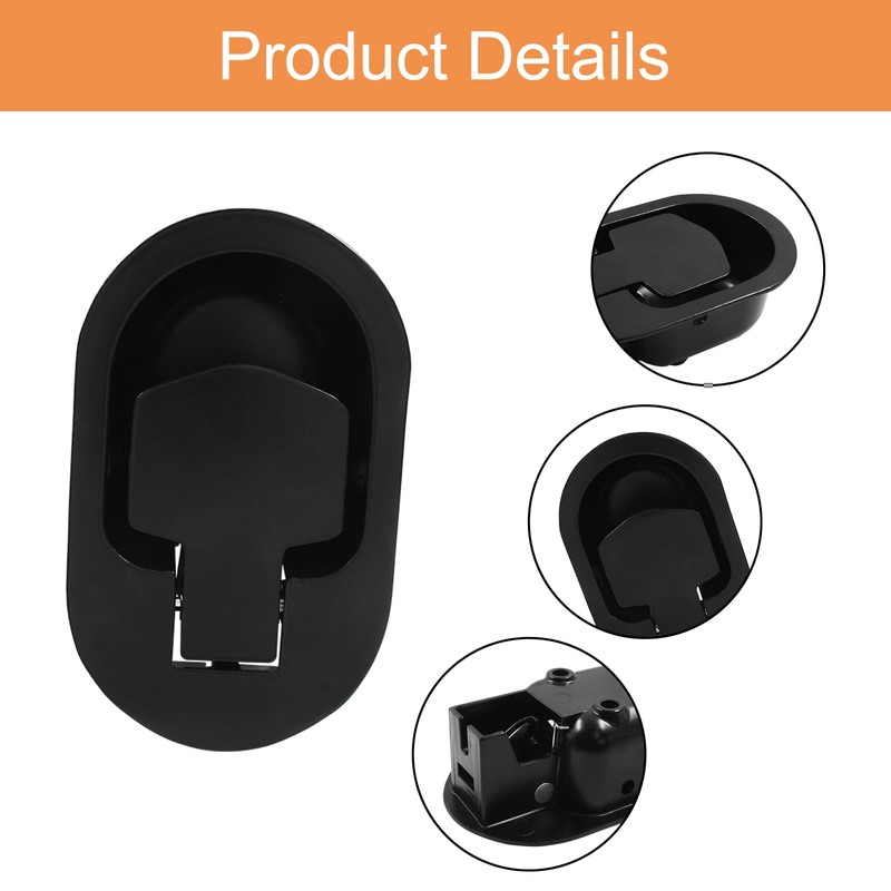 Biaungdo Metal Recliner Handle Replacement Parts, Black Aluminum Alloy Handle