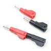 10sets Retractable Sheath 4mm Banana Plug Connectors Stackable Wire Solder