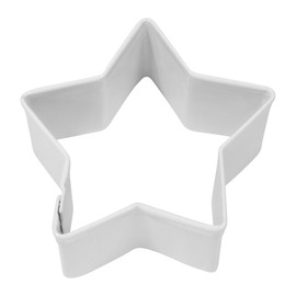R&M Star 2" White Polyresin Coated Cookie Cutter