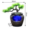YIYIBYUS Indoor Tabletop Water Fountain with LED Light Waterfall Fountain