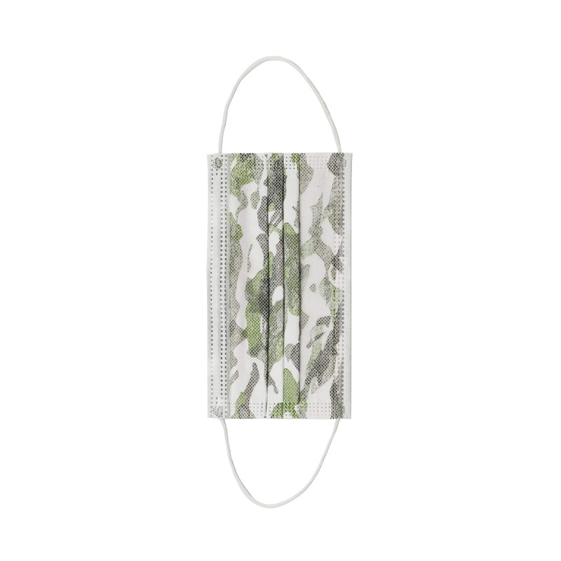Komonee Pack of 10 Disposable Camo Face Masks: 3 Ply