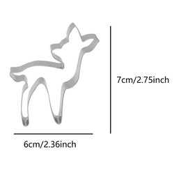 ZDYWYZJ Deer Shaped Cookie Cutter