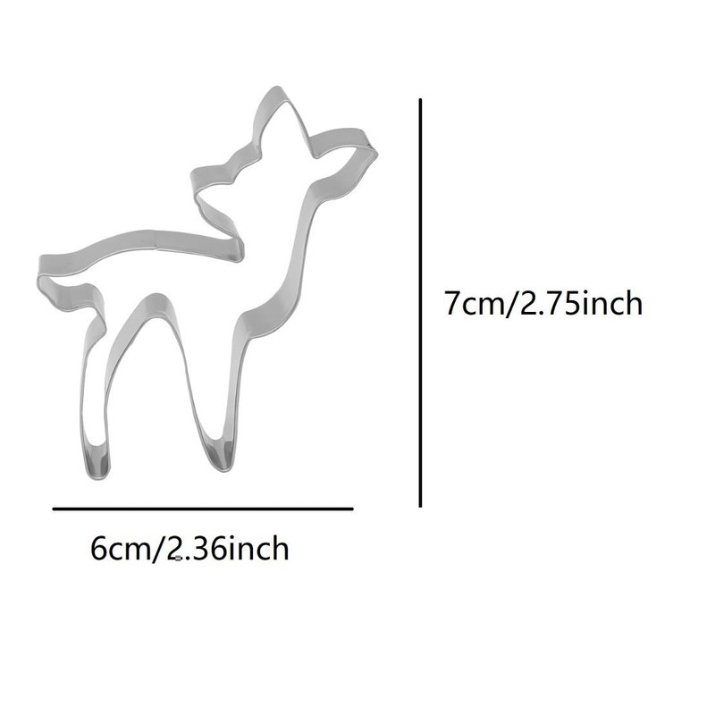 ZDYWYZJ Deer Shaped Cookie Cutter