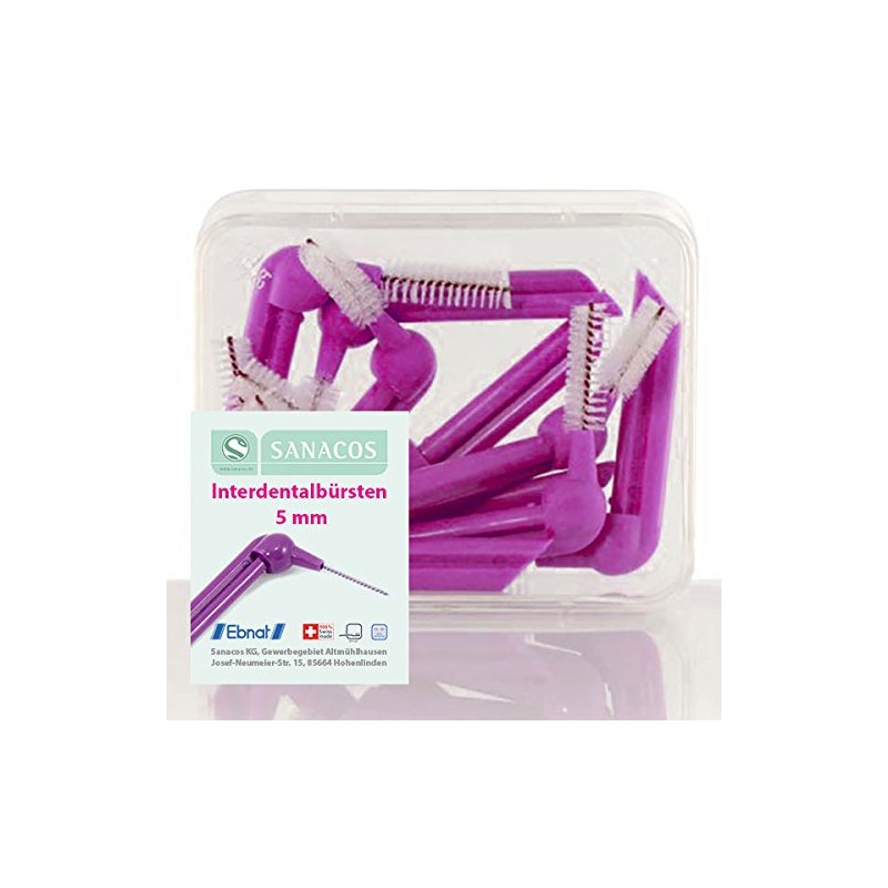 Sanacos Interdental Brushes 5 mm (0.8 mm) Pack of 60