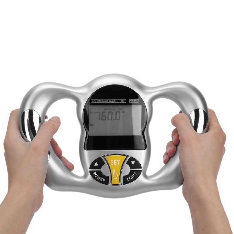 Handheld Body Fat Measuring Instrument BMI Meter Fat Analyzer Monitor