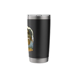 Leaping Bass with Spinnerbait Design Stainless Steel Insulated Tumbler
