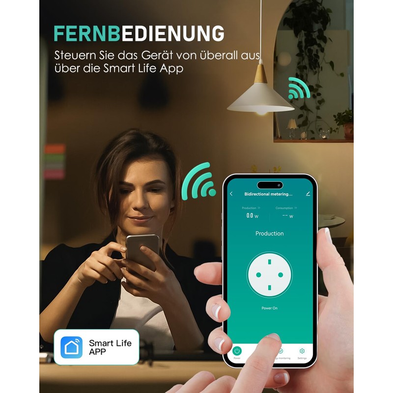 WiFi Socket GreenSun Electricity Meter for Balcony Power Station Smart