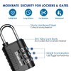 Brillirare 8 Pack Combination Lock, 3-digit Waterproof Keyless Padlock, Zinc