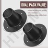 2 Drop Funnel for Deer Feeder, 2 Pack - Black,