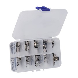 Ausla 100pcs USB C Female Type C Female Connector Socket Solder Repair Replacement Adapter Assortment Kit with Stainless Steel Housing for Computers, USB CDs, Mice