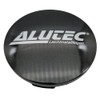 1X Alutec Nabendeckel 60mm Graphit (N23) Logo Silber - Original