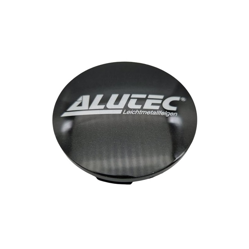 1X Alutec Nabendeckel 60mm Graphit (N23) Logo Silber - Original