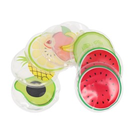 LALAFINA Summer 8pcs Ice Eye Mask Fruit Infused Cooling Patches Gel Eye Pads for Relaxation for Travel