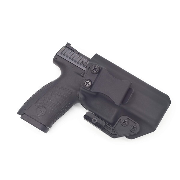 Sunsmith Holster AIWB Series - Compatible with CZ P-10 C Kydex Kydex Appendix Inside Waistband Concealed Carry Holster Made in USA by Fast Draw USA (Black - Right Hand)