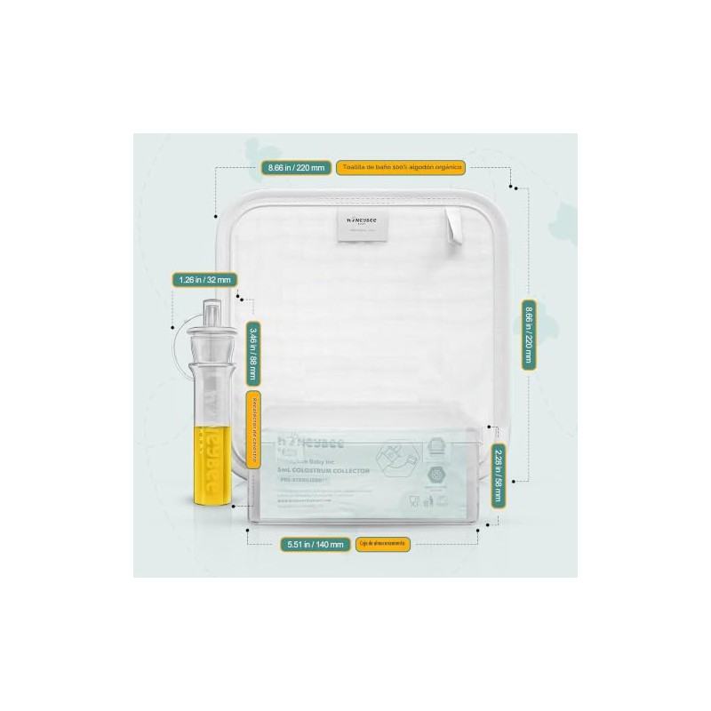 Kit Colector de Calostro Honeybee Baby | Colector Reutilizable de