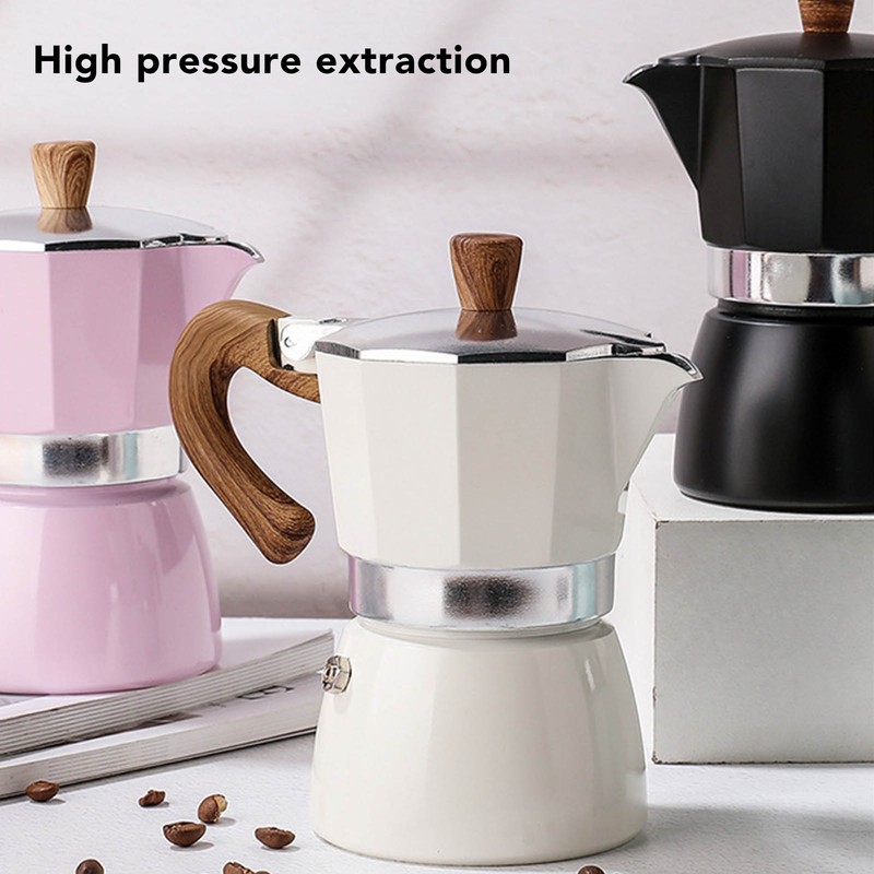 150ML Moka Pot Home Classic Italian Style Aluminum Moka Pot