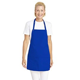Bib Apron 3 Pocket 155 65 cm - royal