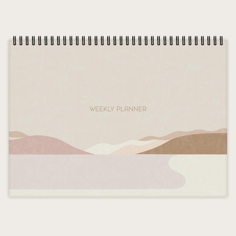 etmamu 258 Weekly Planner A4 Abstract Shapes No. 4, 60