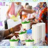 Bokon 100 Pcs Spring Easter Checkered Paper Ice Cream Cups