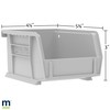 Akro-Mils 08212SCLAR 30210 AkroBins Plastic Storage Bin Hanging Stacking Containers,