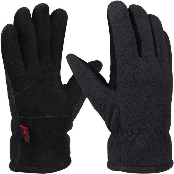 OZERO Winter Gloves for Men & Women: Cold Weather Thermal Gloves | Mens Womens Warm Gloves for Running Cycling Driving