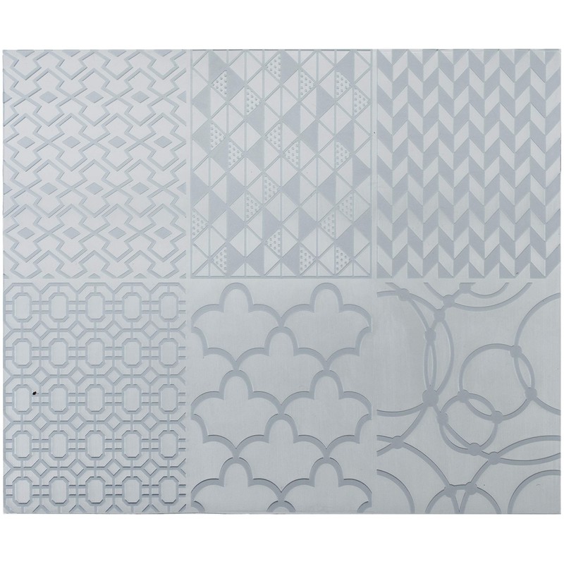 Sculpey Tools™ Geometric Texture Sheet Set, reusable 2 piece set,