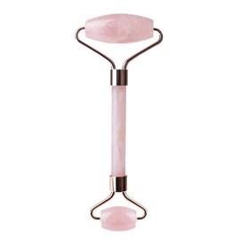 EnViE Beauty Envie Pink Rose Quartz Face Roller Massage Tool for Anti-ageing Skin Care, Reducing Eye Puffiness & Facial Sculpting