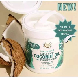 NatureWell Coconut + MCT Moisturizing Cream (16 Ounce) (2 Pack)