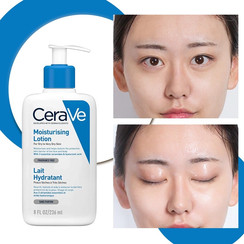 CeraVe Hydrating MoisturisingLotion 236ml, MVE Delivery Technology, Long-Lasting Moisture, Repairs