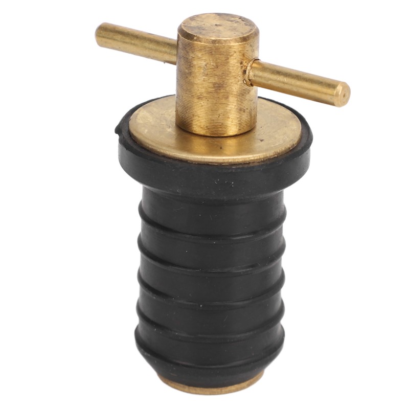 Marine Boat Brass T Handle Drain Plug Strong Structure Twist