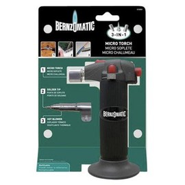 Bernzomatic Micro Torch 3 - In - 1, Butane Three Tips