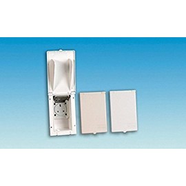 CARAVAN CAMPER FLUSH FITTING 240V OBLONG OUTLET