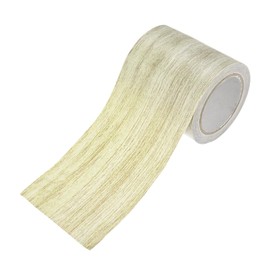 M METERXITY 1-Roll Wood Grain Repair Tape, 2.24in x 15ft Textured Realistic Self-Adhesive Wood Floor Tape Contact Paper for Furniture/Floors/Home [Dark Grey Oak]