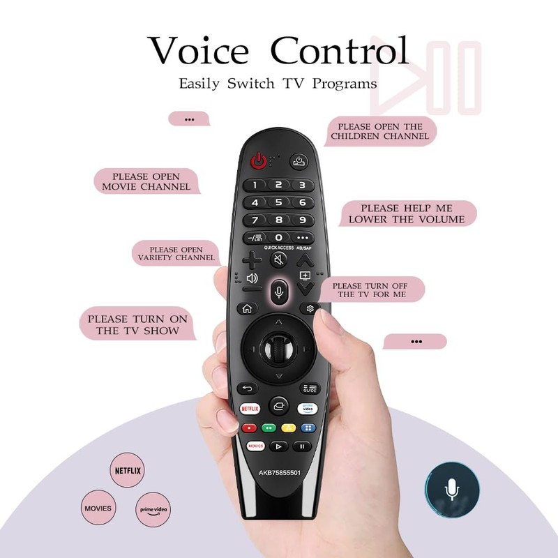 Voice Magic Remote Control Replacement for LG Smart TVs with