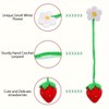 Crochet Strawberry, Cute Car Mirror Hanging Accessories, Handmade Rearview Mirror