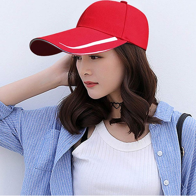YEKEYI Extra Long Bill 100% Washed Cotton Baseball Cap Lengthened