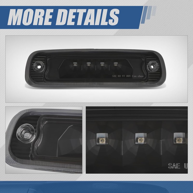 Auto Dynasty LED 3rd Third Brake Light Compatible with 1997-2001