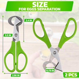 Quail Egg Scissors Stainless Steel Kitchen Scissors - 2Pcs Egg Separator for Quail Eggs Salad Scissors for Quail Eggs Kitchen Shears Heavy Duty Egg Peeler - Quail Egg Cutter for Kitchen Egg Opener
