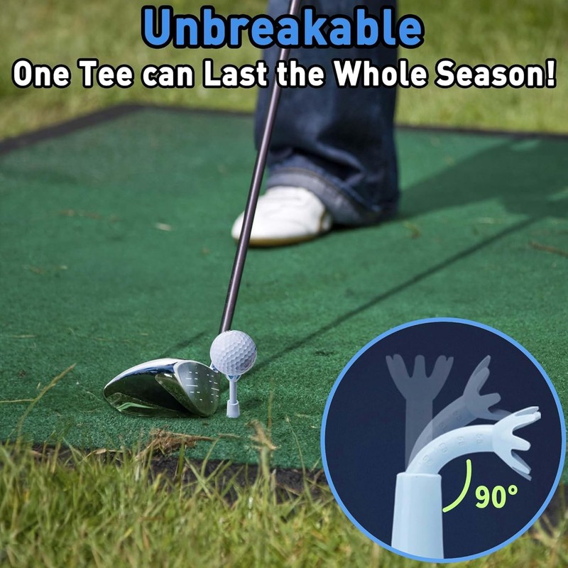 Fraser Fitness Adjustable Golf Tee, Golf Mat Tees for Driving