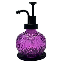 Birugen Vintage Soap Dispenser for Bathroom,Glass Kitchen Soap Dispenser with Pump,Farmhouse Soap Dispenser Antique,Cute Small Liquid Hand Soap Dispenser,Rustic Decorative Dish Soap Dispenser