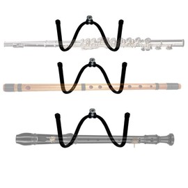 3 Pack Flute Wall Mount Hanger, Flute Wall Hanger Holder Flute Shelf Flute Display Rack - Keeps your instrument within easy reach to play more often;Keeps instrument away from curious pets