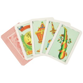 Don Clemente Traditional Playing Cards in hard Case. Spanish deck