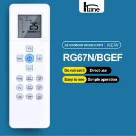 HZIME New RG67N/BGEF Replace AC Remote Control Compatible for Carrier Air Conditioner RG67N/BGCEF RG67N10/BGEF RG67V/BGEF