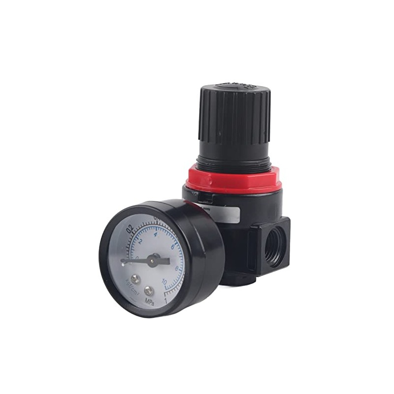 Pressure Regulator, Air Pressure Gauge Regulating Valve AR2000 Fittings Set,
