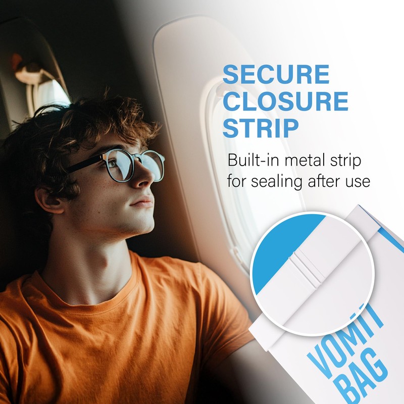JFA Medical Disposable Travel Sick/Vomit Bags – Pack of 10