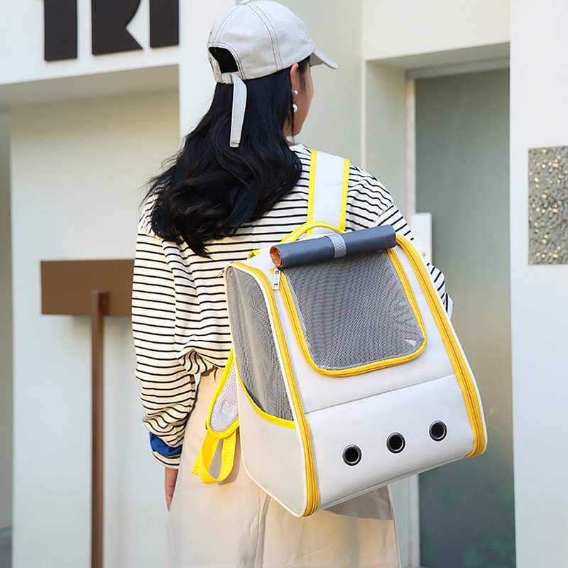 Cat Carrying Backpack Breathable Large Window Portable Pet Travel Carrier