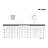 SECCARO 5 x M8 to M10 Stainless Steel V2A VA