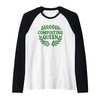 Composting Queen Eco Gardening Gift for Green Thumb Raglan Baseball
